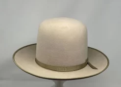 Akubra Campdraft Open Crown Fedora Hat -Western Cowboy Hat CampDraftSil1 35804.1644680623