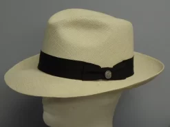 Stetson Centerdent Panama Straw Fedora Hat
