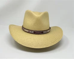 Bailey Derian Raindura Straw Fedora Hat -Western Cowboy Hat Derian1 37031.1637079754