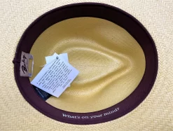 Bailey Derian Raindura Straw Fedora Hat -Western Cowboy Hat Derian2 52890.1637079755