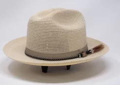 Biltmore Hemp Straw Dune Cattleman Fedora Hat