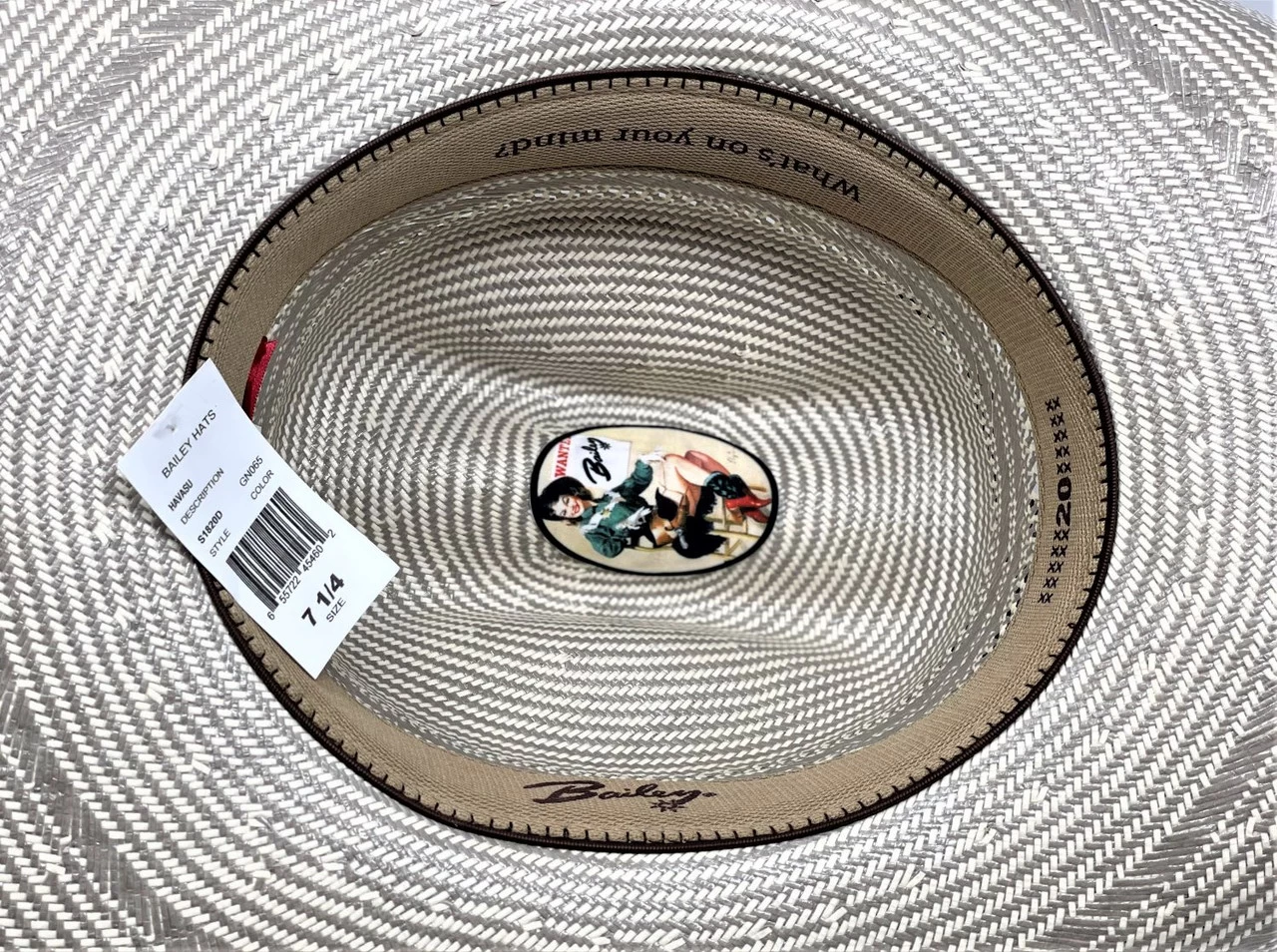 Bailey Havasu 20X Straw Cowboy Western Hat 5 Bailey Havasu 20X Straw Cowboy Western Hat - Image 5
