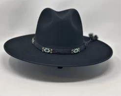 Stetson Helix Black Flat Brim Western Hat -Western Cowboy Hat Helix1 99660.1625596902