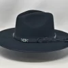Stetson Helix Black Flat Brim Western Hat