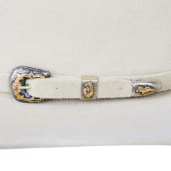 Jw Brooks Custom Hats B 100X Sand 8.5oz Work Horse 5in. Brim Felt Cowboy Hat -Western Cowboy Hat JWB 100X8.5SAND5 2