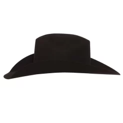 Jw Brooks Custom Hats 100X Black 4 1/4` Brim Felt Hat -Western Cowboy Hat JWB 100XBLK42 3