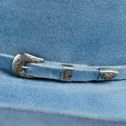 Jw Brooks Custom Hats 50X Robins Egg Smoke 4 1/4in. Brim Felt Cowboy Hat -Western Cowboy Hat JWB 50XRBESMK42 2