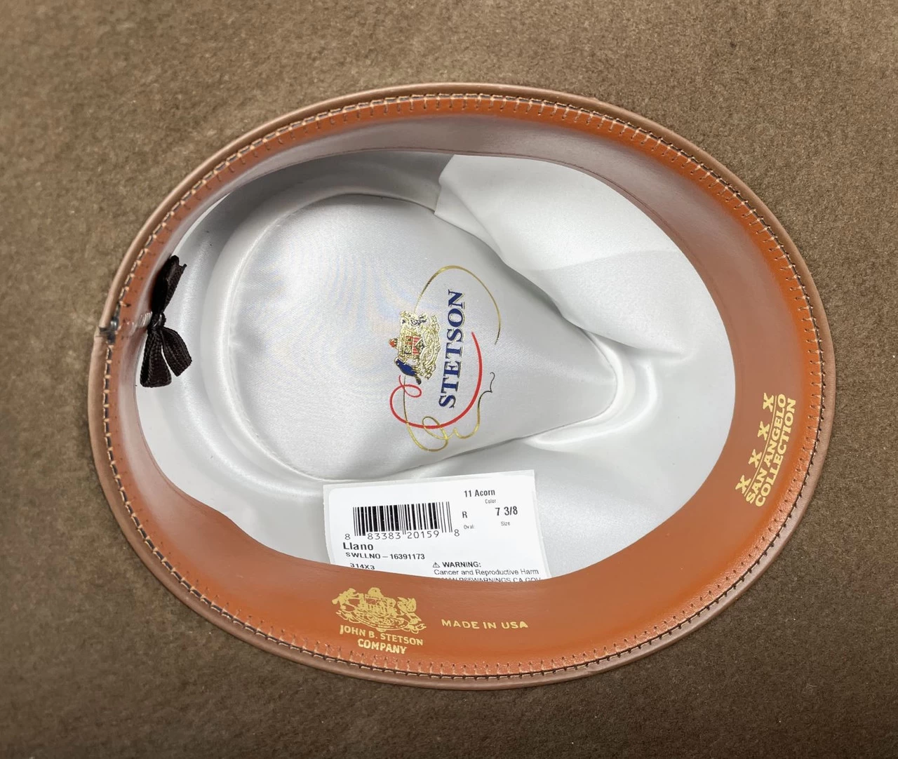 Stetson Llano 1639 4X Wool Felt Western Hat 3 Stetson Llano 1639 4X Wool Felt Western Hat - Image 3