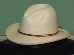 SunBody RB's Fine Palm Sloped Fedora Hat