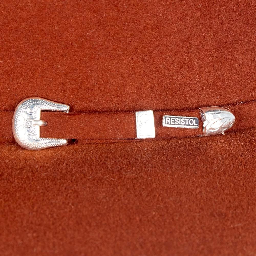 Resistol 6X Rust Midnight 4 1/4in. Brim Open Crown Felt Hat 3 Resistol 6X Rust Midnight 4 1/4in. Brim Open Crown Felt Hat - Image 3