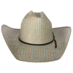 Rodeo King Turquoise Jute Open Crown 4-1/2in. Brim Straw Cowboy Hat -Western Cowboy Hat RK203 7