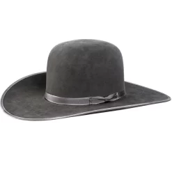 Rodeo King 7X Slate/Slate BE 4 /2in Brim Open Crown Felt Cowboy Hat -Western Cowboy Hat RK229 open