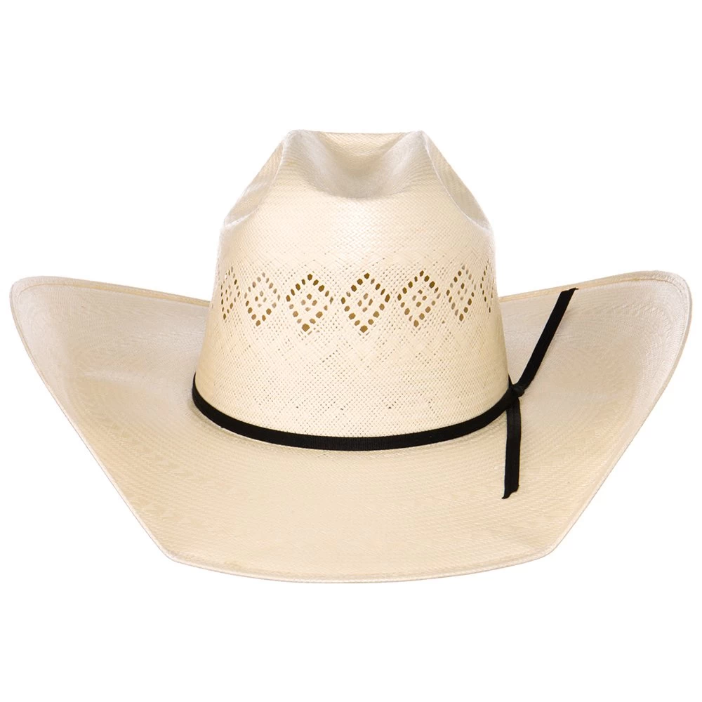 Rodeo King 24K Shantung Diamond 4 1/2in. Brim Open Crown Straw Hat 2 Rodeo King 24K Shantung Diamond 4 1/2in. Brim Open Crown Straw Hat - Image 2