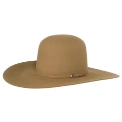 Rodeo King 7X Pecan 5in. Brim Open Crown Felt Cowboy Hat -Western Cowboy Hat RK316 1