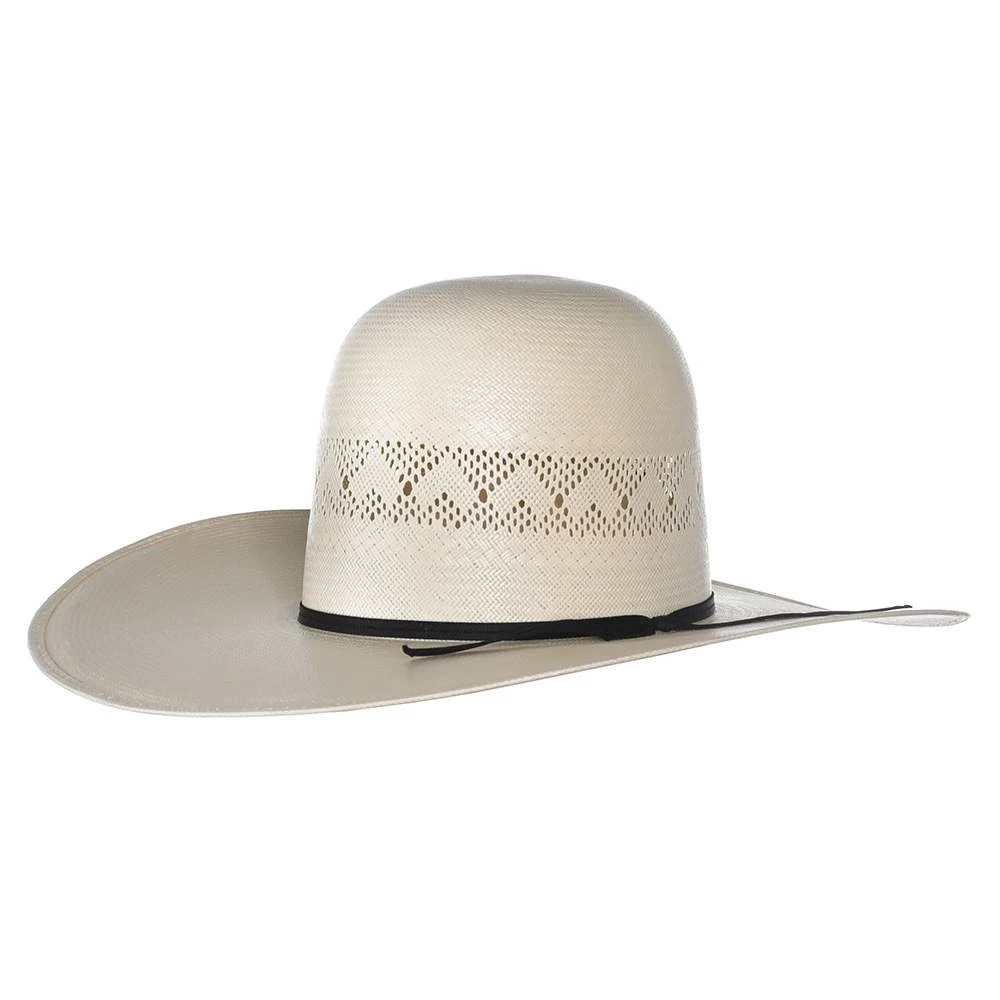 Rodeo King Ivory High Point Shantung 4 1/2in. Brim Open Crown Straw Hat 2 Rodeo King Ivory High Point Shantung 4 1/2in. Brim Open Crown Straw Hat - Image 2