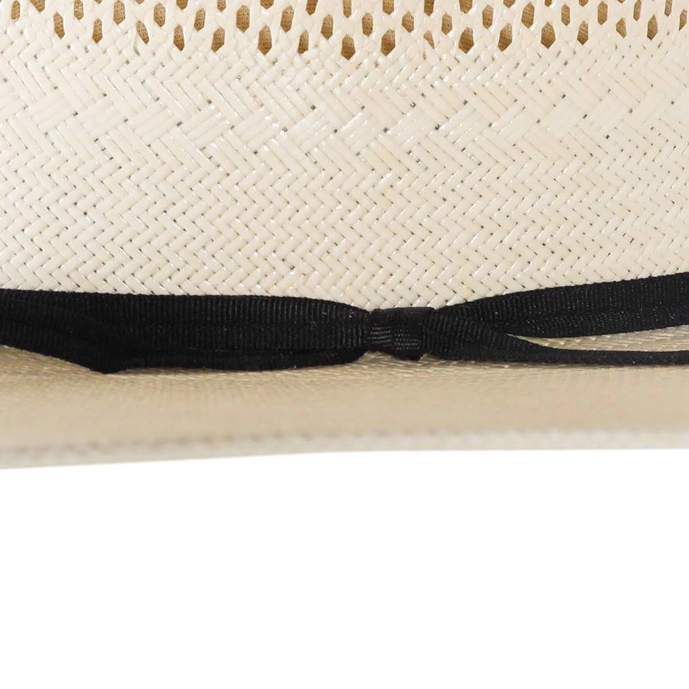 Rodeo King Ivory High Point Shantung 4 1/2in. Brim Open Crown Straw Hat 5 Rodeo King Ivory High Point Shantung 4 1/2in. Brim Open Crown Straw Hat - Image 5