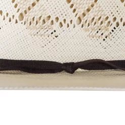 Rodeo King Ivory The Wind Shantung 4 1/2in. Brim Open Crown Straw Cowboy Hat -Western Cowboy Hat RK318 4