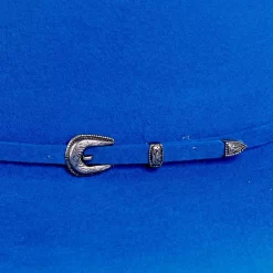 Rodeo King 7X Cobalt Blue 4in. Brim Open Crown Felt Cowboy Hat 7 Rodeo King 7X Cobalt Blue 4in. Brim Open Crown Felt Cowboy Hat -Western Cowboy Hat RK322 2