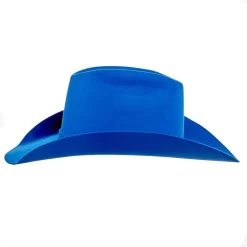 Rodeo King 7X Cobalt Blue 4in. Brim Open Crown Felt Cowboy Hat 9 Rodeo King 7X Cobalt Blue 4in. Brim Open Crown Felt Cowboy Hat -Western Cowboy Hat RK322 5