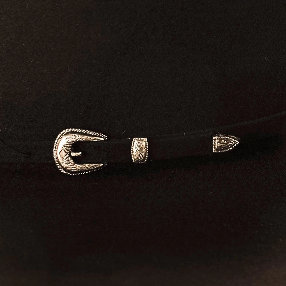 Rodeo King 7X Chocolate 5in. Brim Open Crown Self Band Felt Hat 2 Rodeo King 7X Chocolate 5in. Brim Open Crown Self Band Felt Hat - Image 2