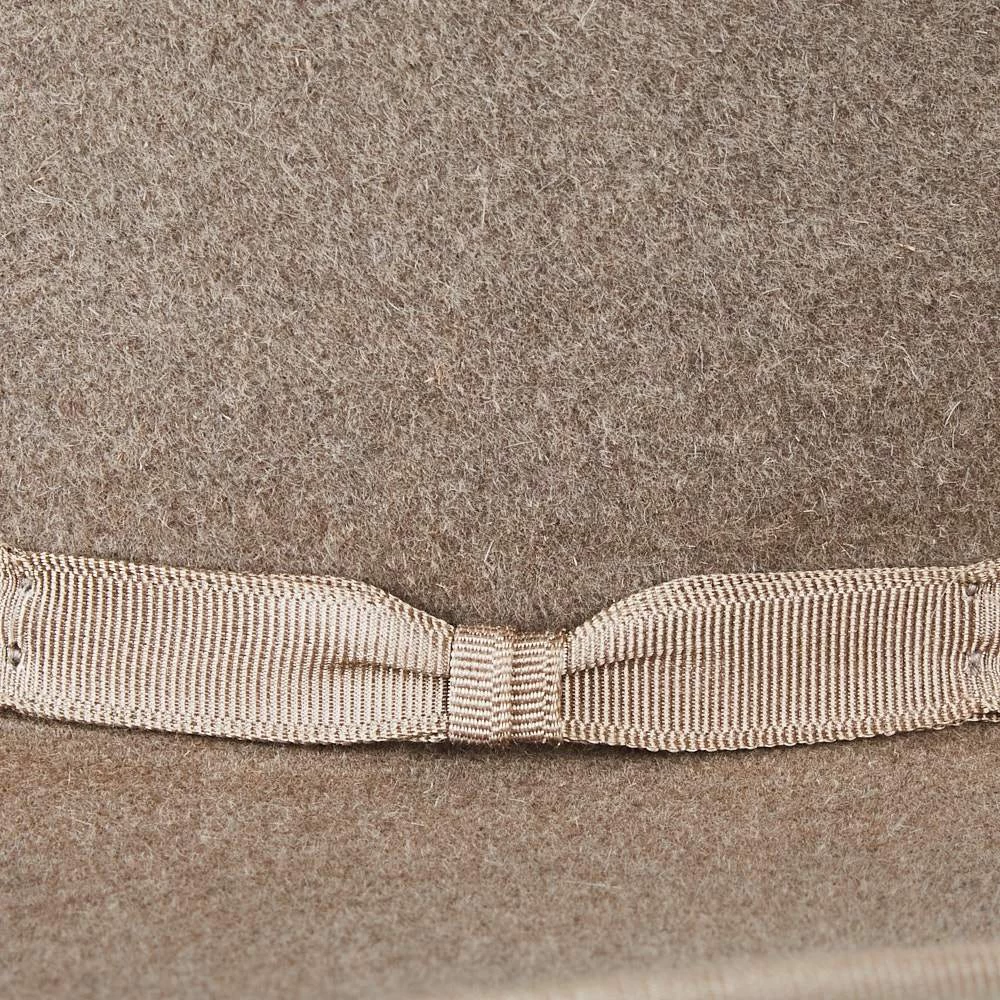 Rodeo King 7X Ash/Natural Bound Edge Open Crown 4-1/2in. Brim Natural Band Felt Cowboy Hat 3 Rodeo King 7X Ash/Natural Bound Edge Open Crown 4-1/2in. Brim Natural Band Felt Cowboy Hat - Image 3