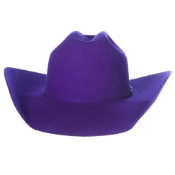 Rodeo King 7X Purple Self Band 4 1/4in. Brim Open Crown Felt Cowboy Hat -Western Cowboy Hat RK457 4