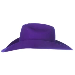 Rodeo King 7X Purple Self Band 4 1/4in. Brim Open Crown Felt Cowboy Hat -Western Cowboy Hat RK457 5