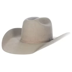 Rodeo King Natural 100X Self Band 4 1/2in. Brim Open Crown Felt Cowboy Hat -Western Cowboy Hat RK458 3