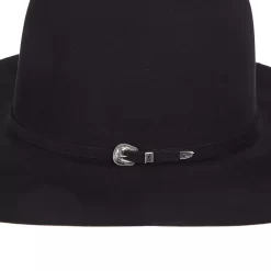 Rodeo King 30X Black 4 1/2in. Brim Open Crown Felt Cowboy Hat -Western Cowboy Hat RK459 21