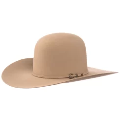 Rodeo King 30X Buckskin Hat 4 1/4in. Brim Open Crown Felt Cowboy Hat -Western Cowboy Hat RK488 11