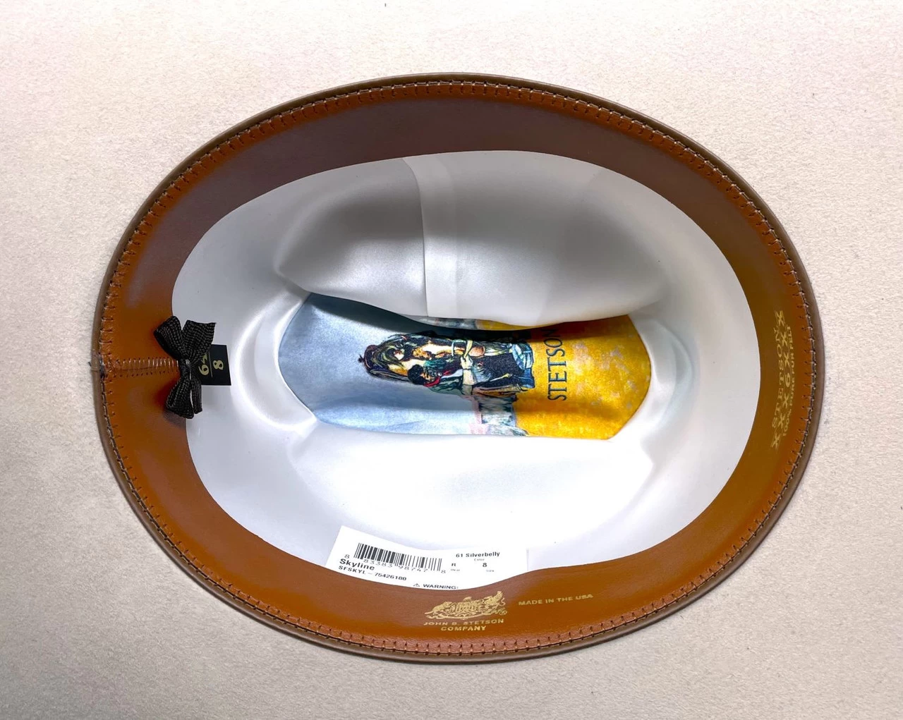 Stetson 7542 Skyline 6X Fur Cattleman Cowboy Hat 3 Stetson 7542 Skyline 6X Fur Cattleman Cowboy Hat - Image 3