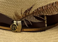 Biltmore Slicker 3 Shantung Straw Fedora Hat -Western Cowboy Hat Slicker2 31813.1653314543