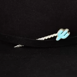 T5 Silver Cacti Turquoise Toothpick And Hat Accessory -Western Cowboy Hat T5 TP5 3