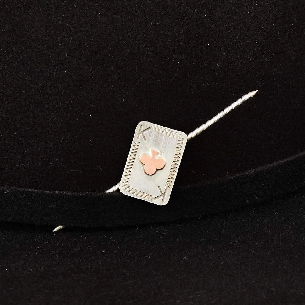 T5 Silver King Playing Card Double Ended Toothpick And Hat Accessory 2 T5 Silver King Playing Card Double Ended Toothpick And Hat Accessory - Image 2