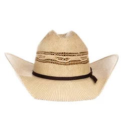 Youth Twister Ivory And Tan Bangora Straw Hat -Western Cowboy Hat T71320 2