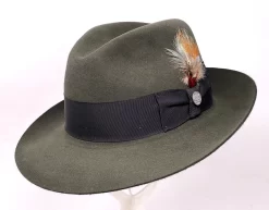 Stetson Temple Fur Felt Indiana Jones Fedora Hat -Western Cowboy Hat TempleSage 35506.1674156749