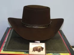 Stetson Revenger Buffalo Felt Western Gambler Hat